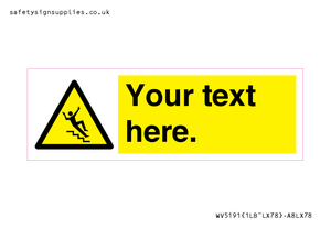 Custom Slippery Stairs Sign